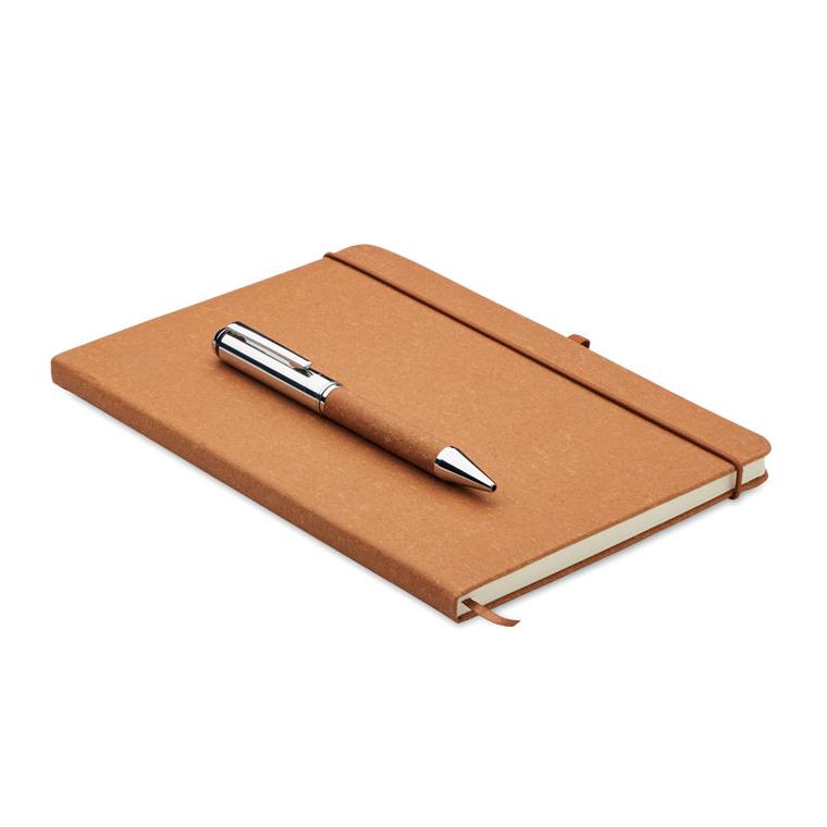Set de caiete din piele reciclată ELEGANOTE Bej