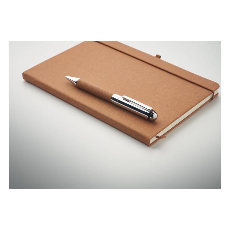Set de caiete din piele reciclată ELEGANOTE Bej