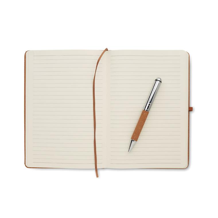 Set de caiete din piele reciclată ELEGANOTE Bej