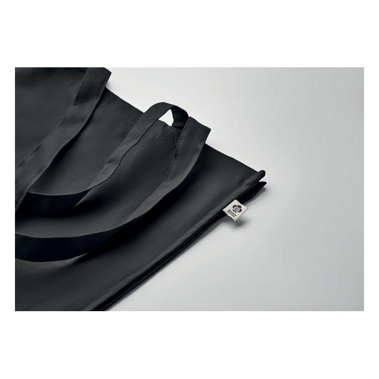 Sacoșă din bumbac organic BENTE COLOUR Negru