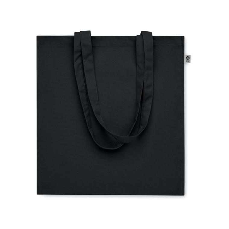 Sacoșă din bumbac organic BENTE COLOUR Negru
