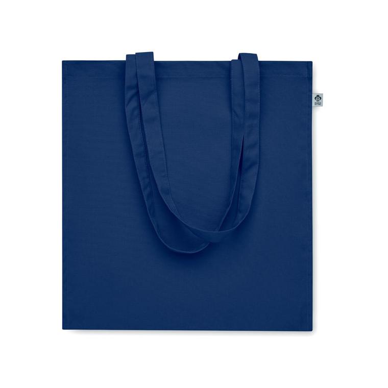 Sacoșă din bumbac organic BENTE COLOUR Albastru