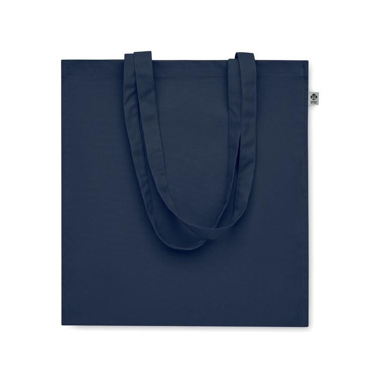 Sacoșă din bumbac organic BENTE COLOUR Albastru