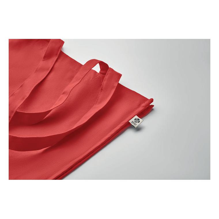 Sacoșă din bumbac organic BENTE COLOUR Roșu