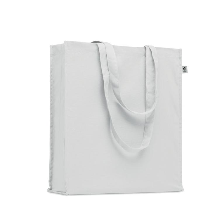 Sacoșă din bumbac organic BENTE COLOUR Alb