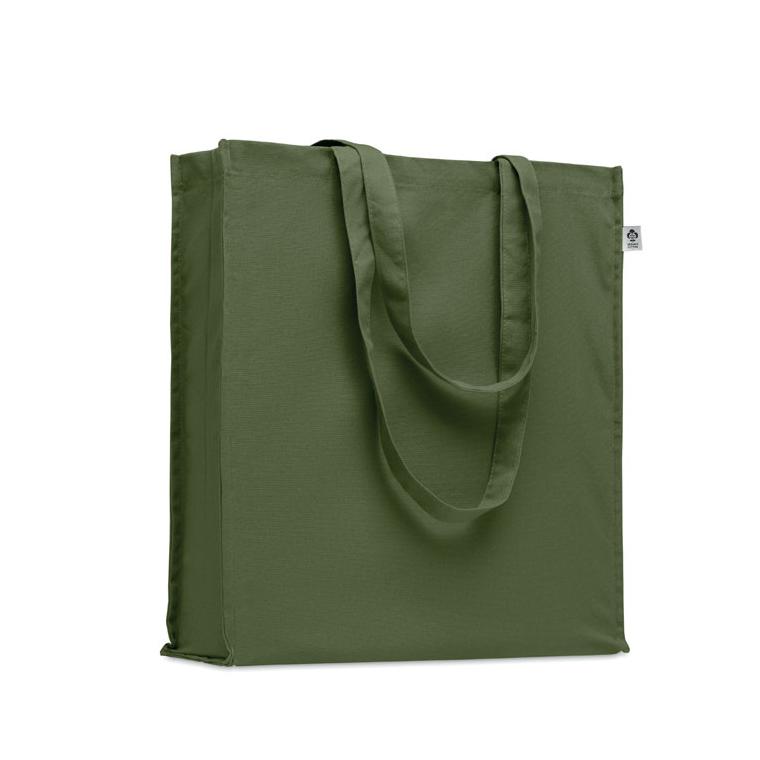 Sacoșă din bumbac organic BENTE COLOUR Verde