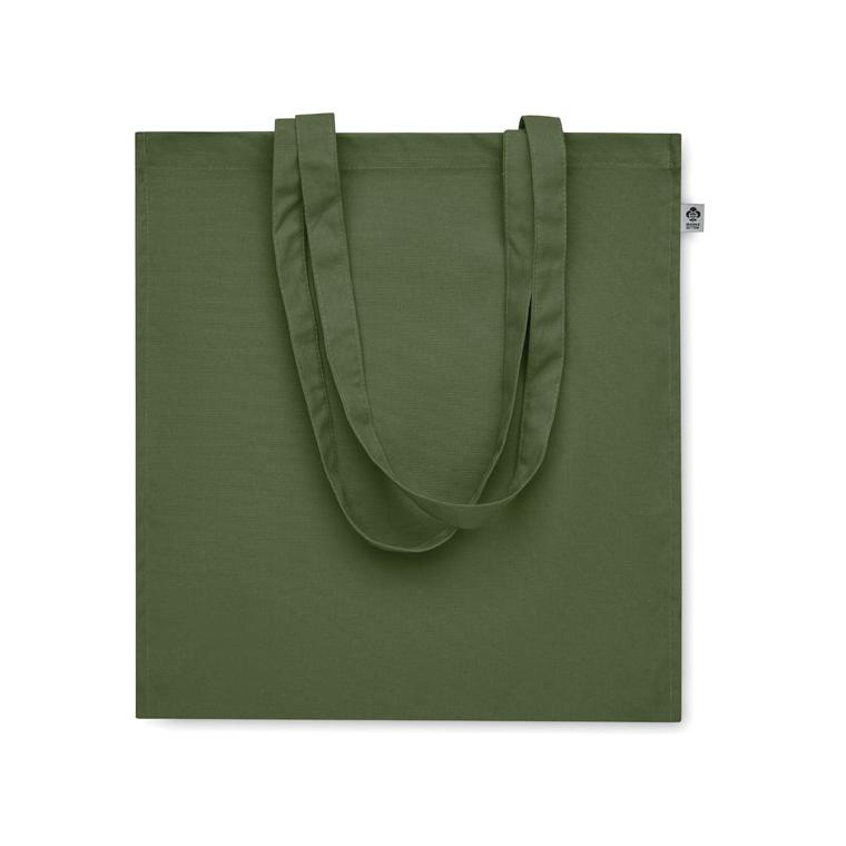 Sacoșă din bumbac organic BENTE COLOUR Verde