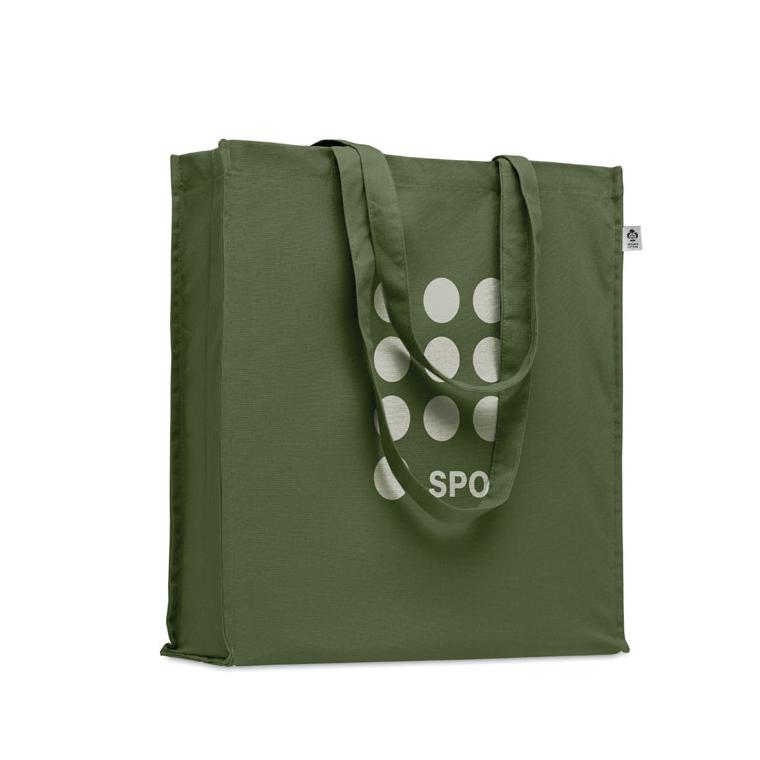 Sacoșă din bumbac organic BENTE COLOUR Verde