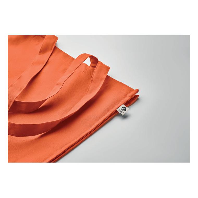 Sacoșă din bumbac organic BENTE COLOUR Portocaliu