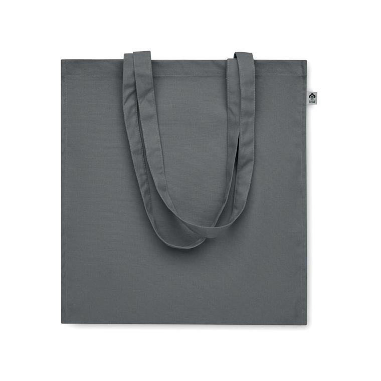 Sacoșă din bumbac organic BENTE COLOUR Gri închis