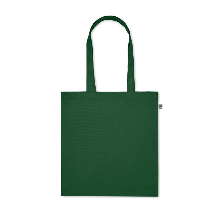 Sacoșă din bumbac organic BENTE COLOUR Verde Inchis