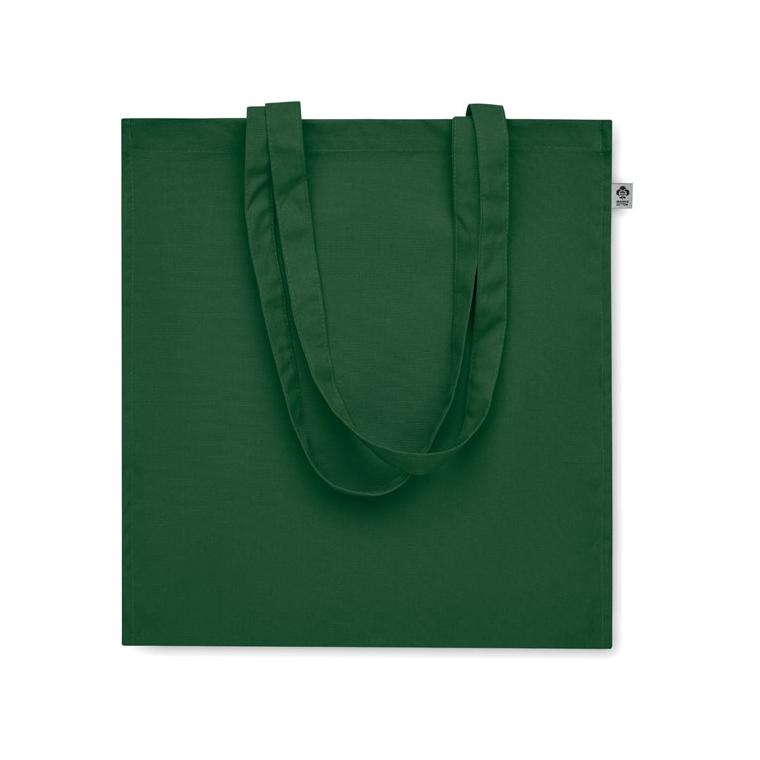 Sacoșă din bumbac organic BENTE COLOUR Verde Inchis