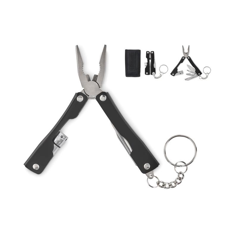 Cuțit multifuncțional pliabil AYUDA Negru