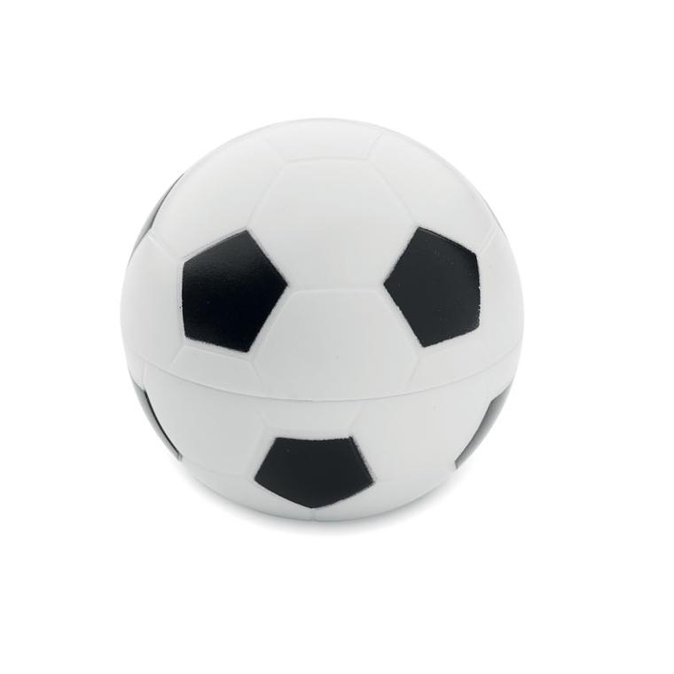 Balsam de buze în formă de minge BALL Alb/negru