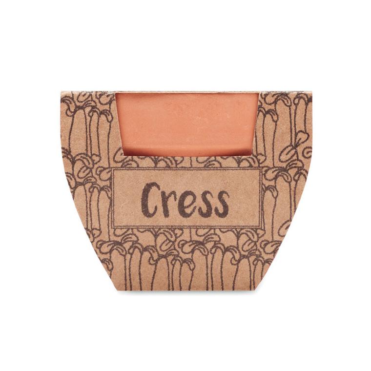 Semințe creson în ghiveci de teracotă CRESS POT Natur