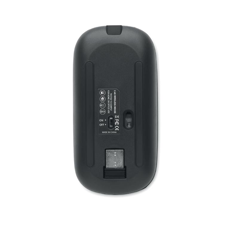 Mouse wireless reîncărcabil CURVY C Negru