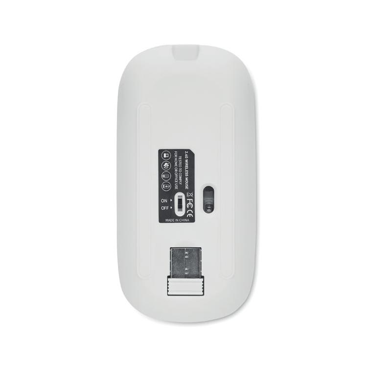 Mouse wireless reîncărcabil CURVY C Alb