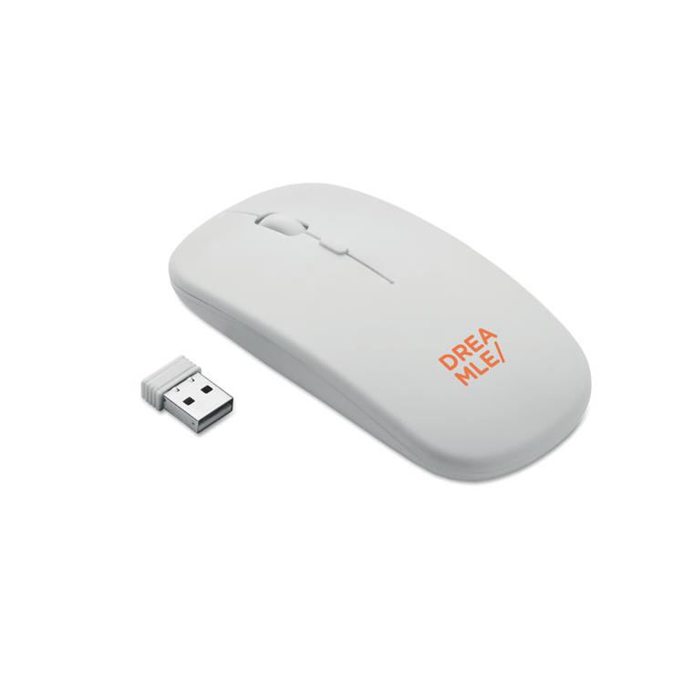 Mouse wireless reîncărcabil CURVY C Alb