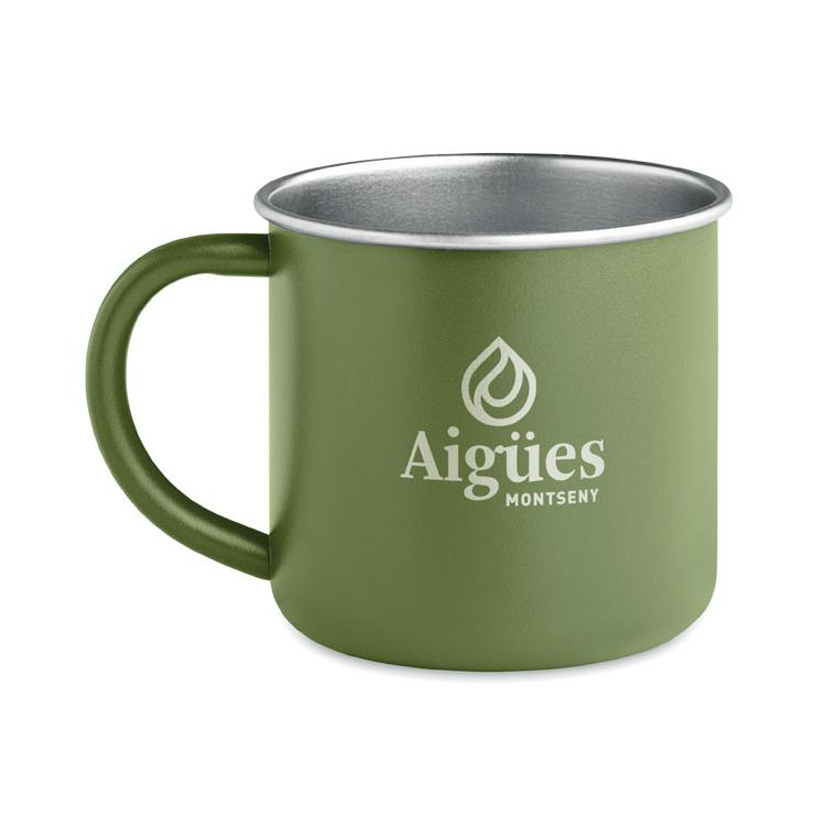 Cană oțel inoxidabil reciclat CARIBU Verde Inchis