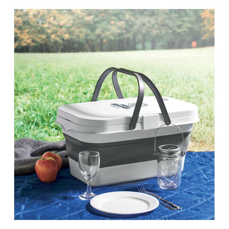 Coș de picnic pliabil CESTA Alb