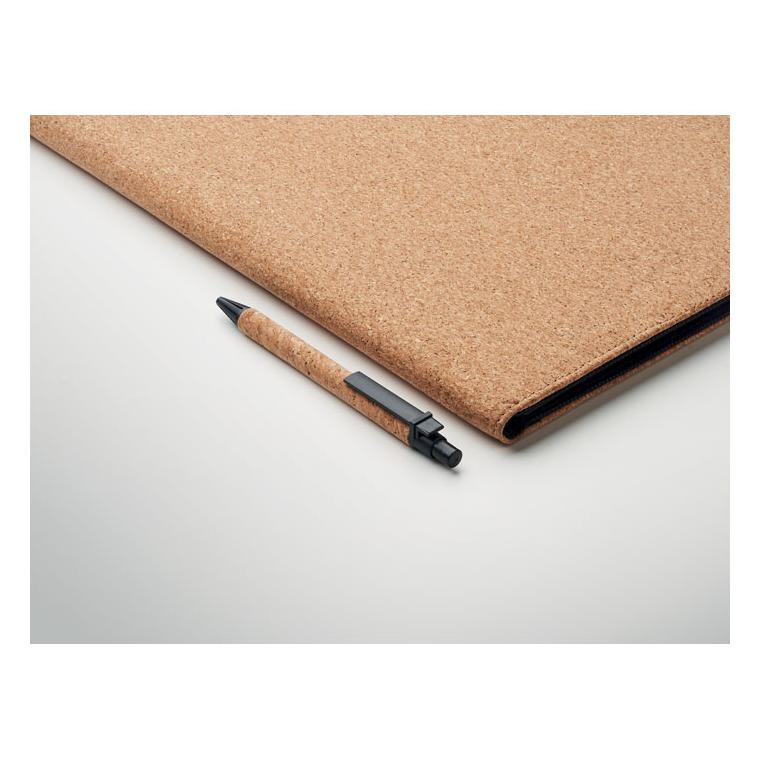 Mapă de conferință din plută A4 CONCORK Bej