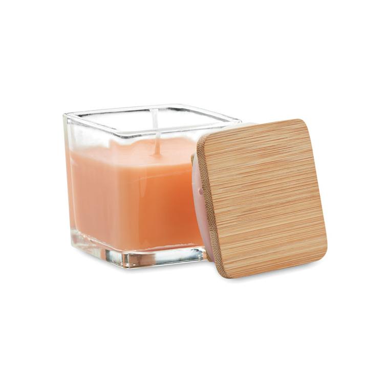 Lumânare parfumată pătrată 50 gr PILA Portocaliu
