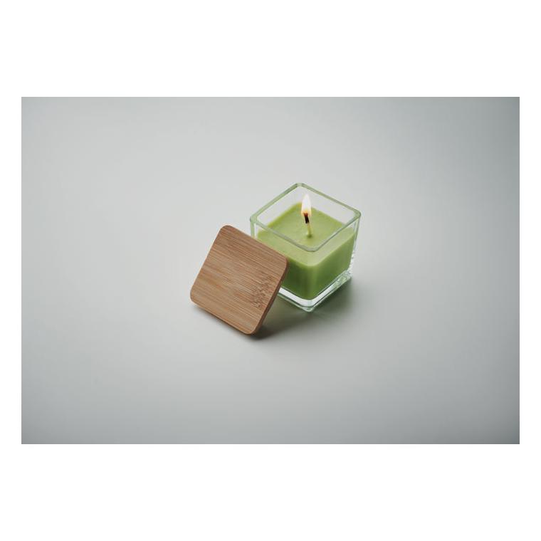 Lumânare parfumată pătrată 50 gr PILA Lime