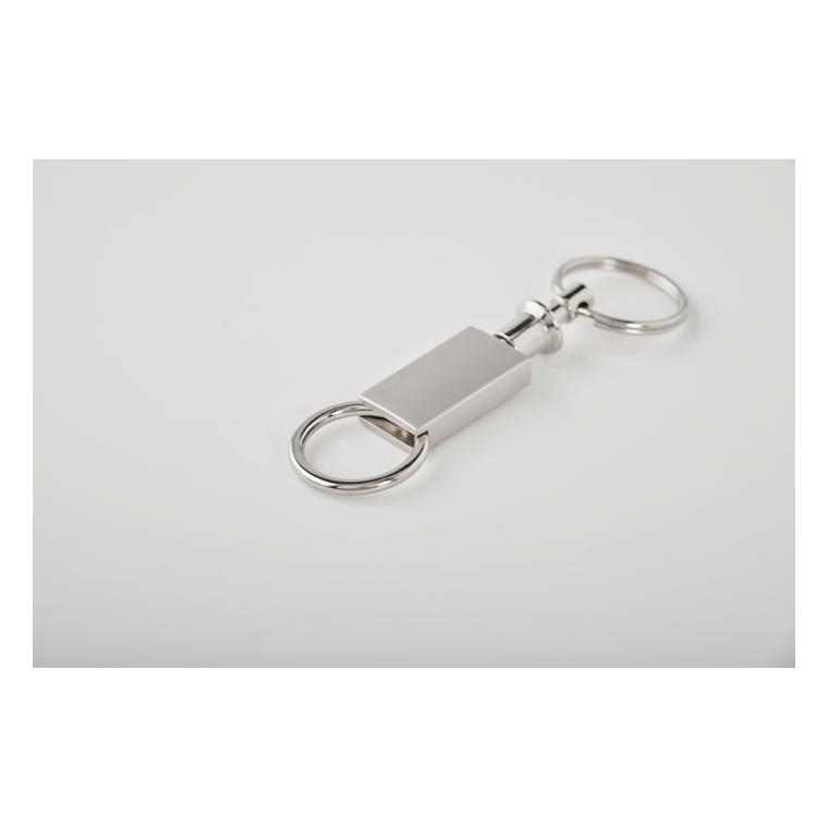 Breloc separabil KEYSPLIT Argintiu mat