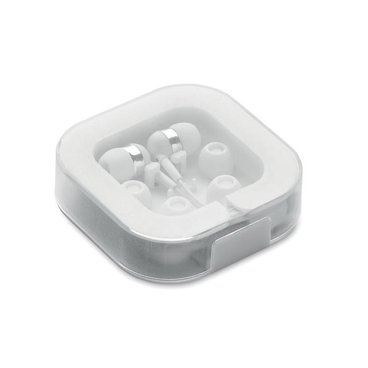 Căști cu capace de silicon MUSISOFT C Alb