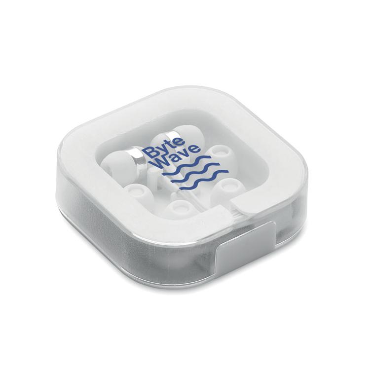 Căști cu capace de silicon MUSISOFT C Alb