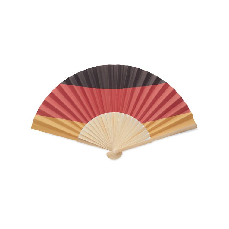 Evantai manual cu steag FUNFAN Galben