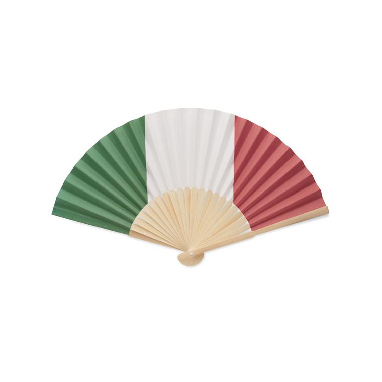 Evantai manual cu steag FUNFAN Verde