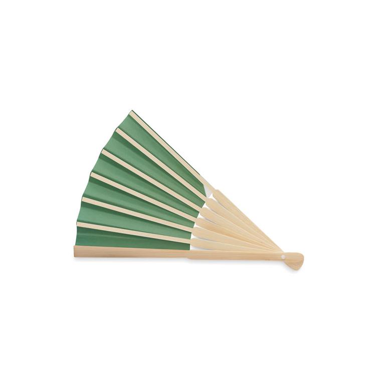 Evantai manual cu steag FUNFAN Verde