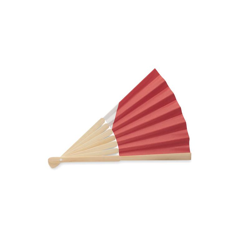 Evantai manual cu steag FUNFAN Albastru regal