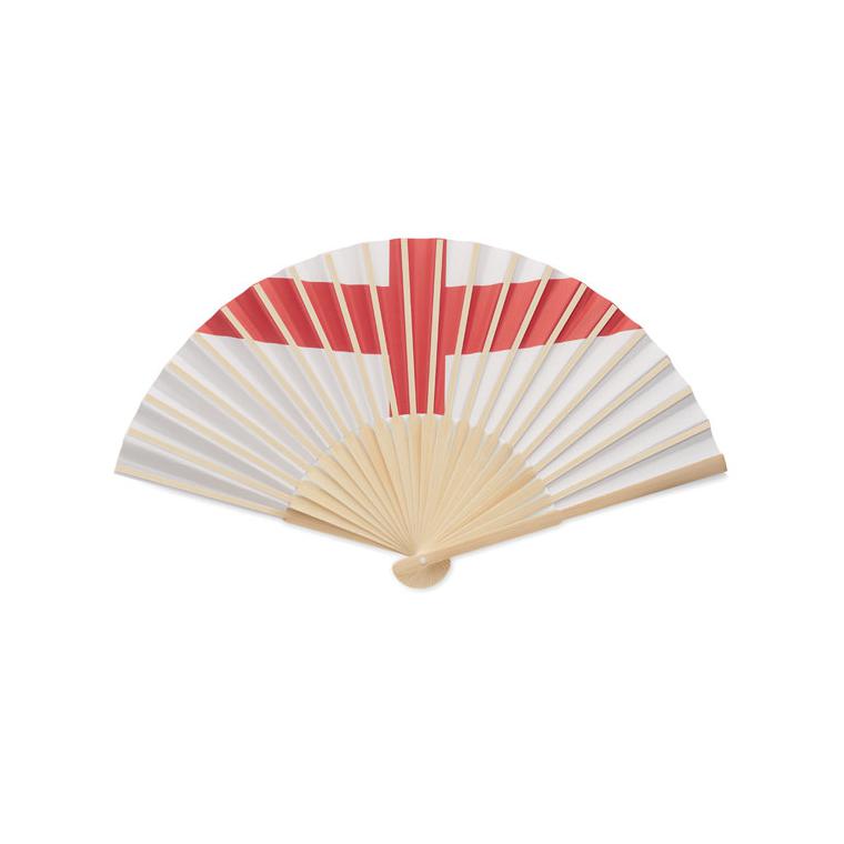 Evantai manual cu steag FUNFAN Fildeș