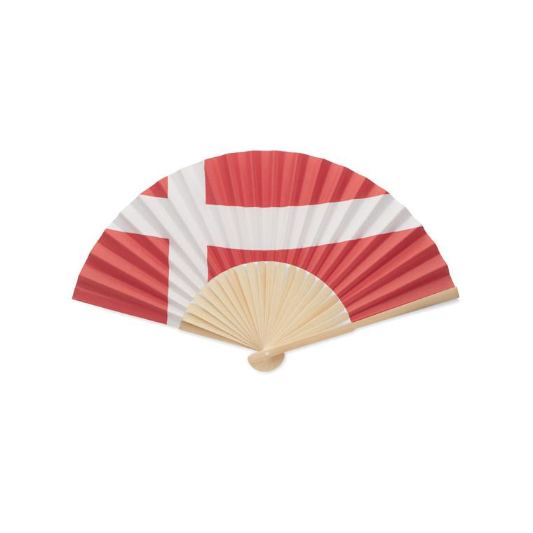 Evantai manual cu steag FUNFAN Multicolor