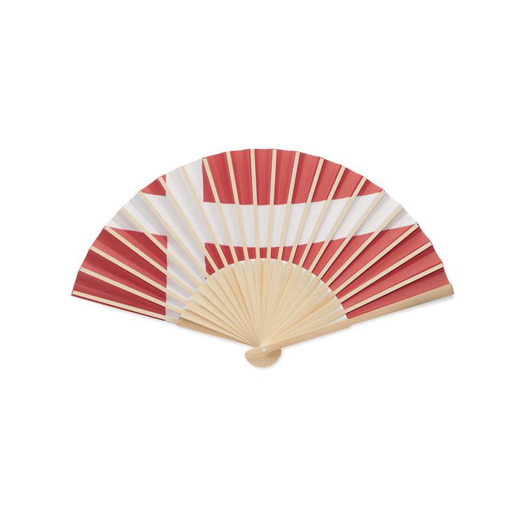 Evantai manual cu steag FUNFAN Multicolor