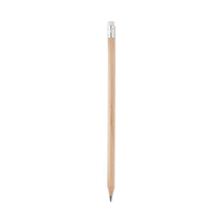 Creion natural cu gumă de șters STOMP SHARP Natur