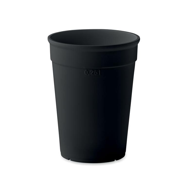 Pahar PP reciclat 300 ml AWAYCUP Negru
