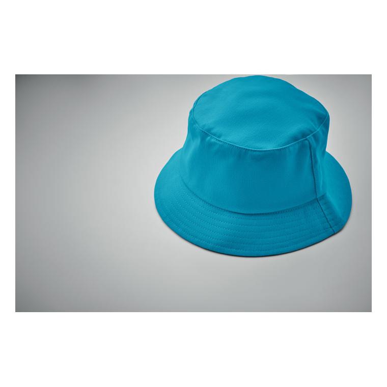 Bască din bumbac periat 260 gr/m² MONTI Turquoise