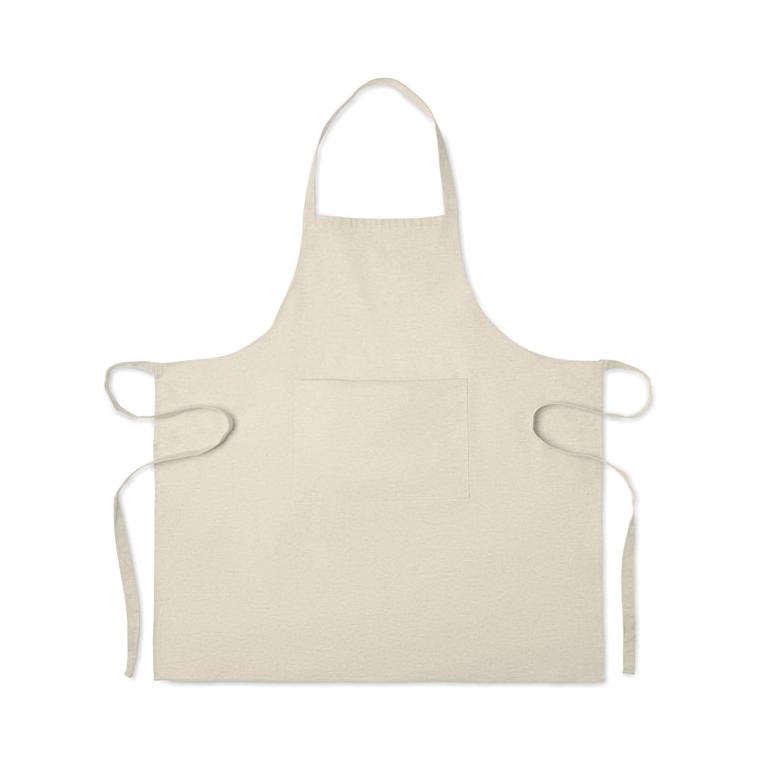 Șorț de bucătărie din bumbac reciclat CUINA Bej