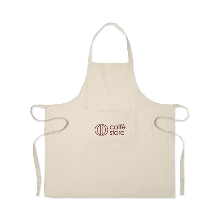 Șorț de bucătărie din bumbac reciclat CUINA Bej