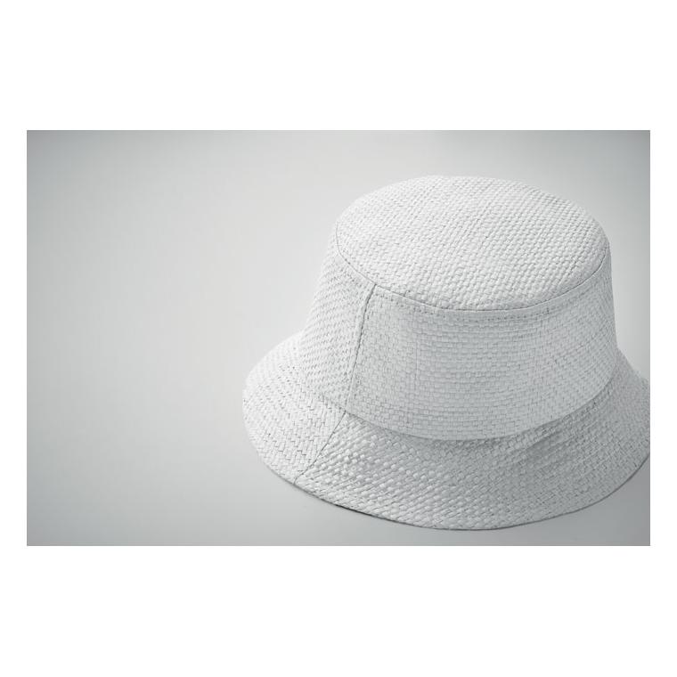 Pălărie din paie BILGOLA+ Alb