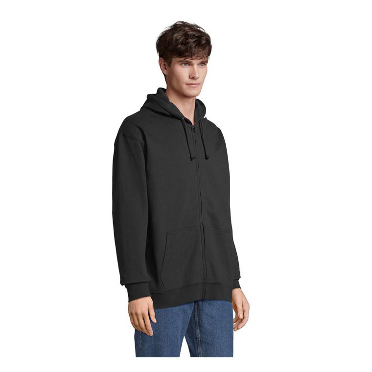 Hanorac cu glugă CARTER Negru XS