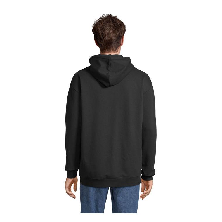 Hanorac cu glugă CARTER Negru XS