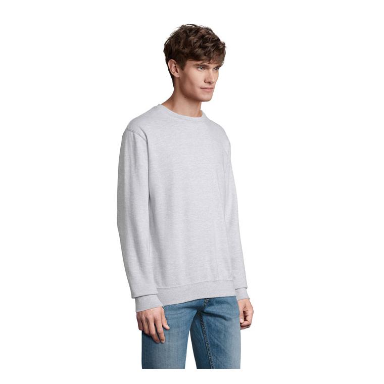 Bluză guler rotund unisex COLUMBIA Gri melange 5XL