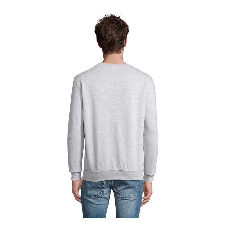 Bluză guler rotund unisex COLUMBIA Gri melange 5XL