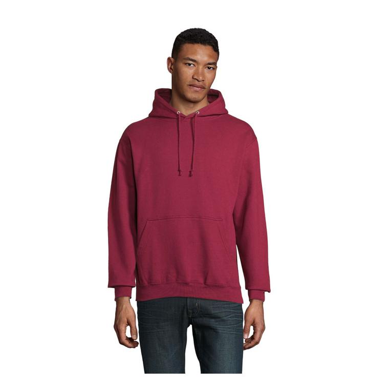 Pulover Unisex cu glugă CONDOR Burgundy XXL