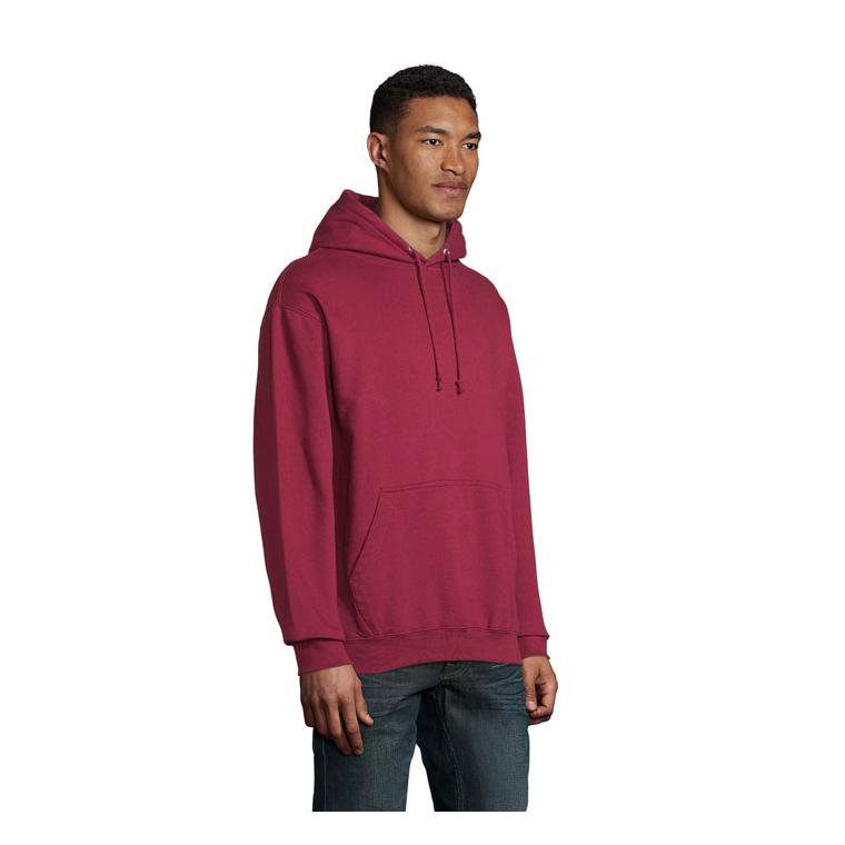 Pulover Unisex cu glugă CONDOR Burgundy XXL