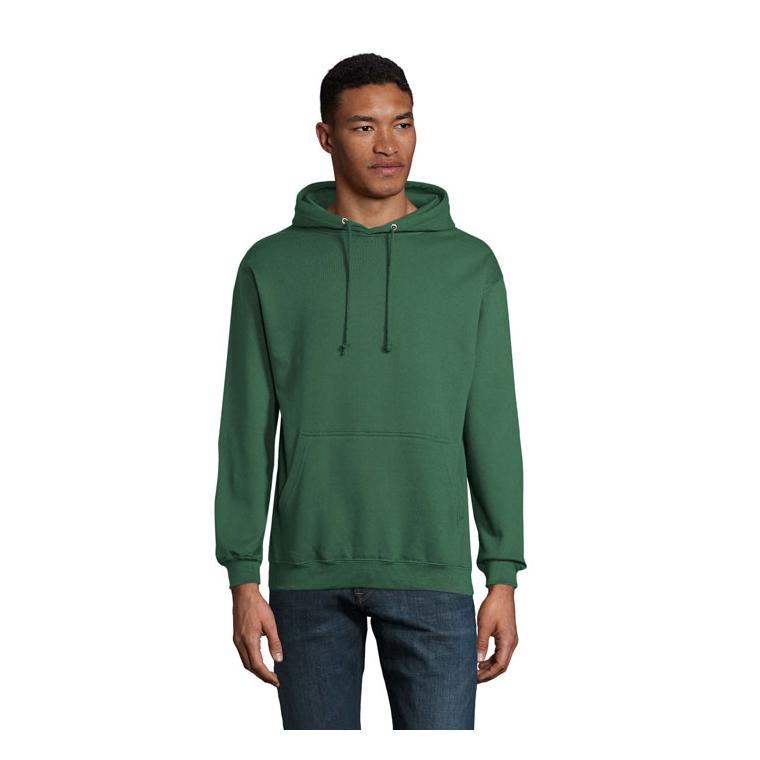 Pulover Unisex cu glugă CONDOR Verde sticlă